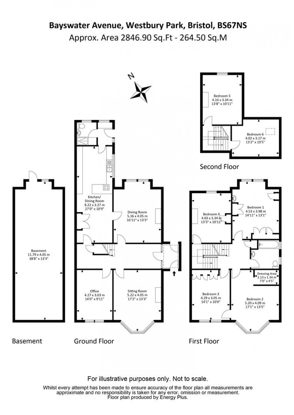 Floorplan for Bayswater Avenue, Westbury Park, Bristol, BS6