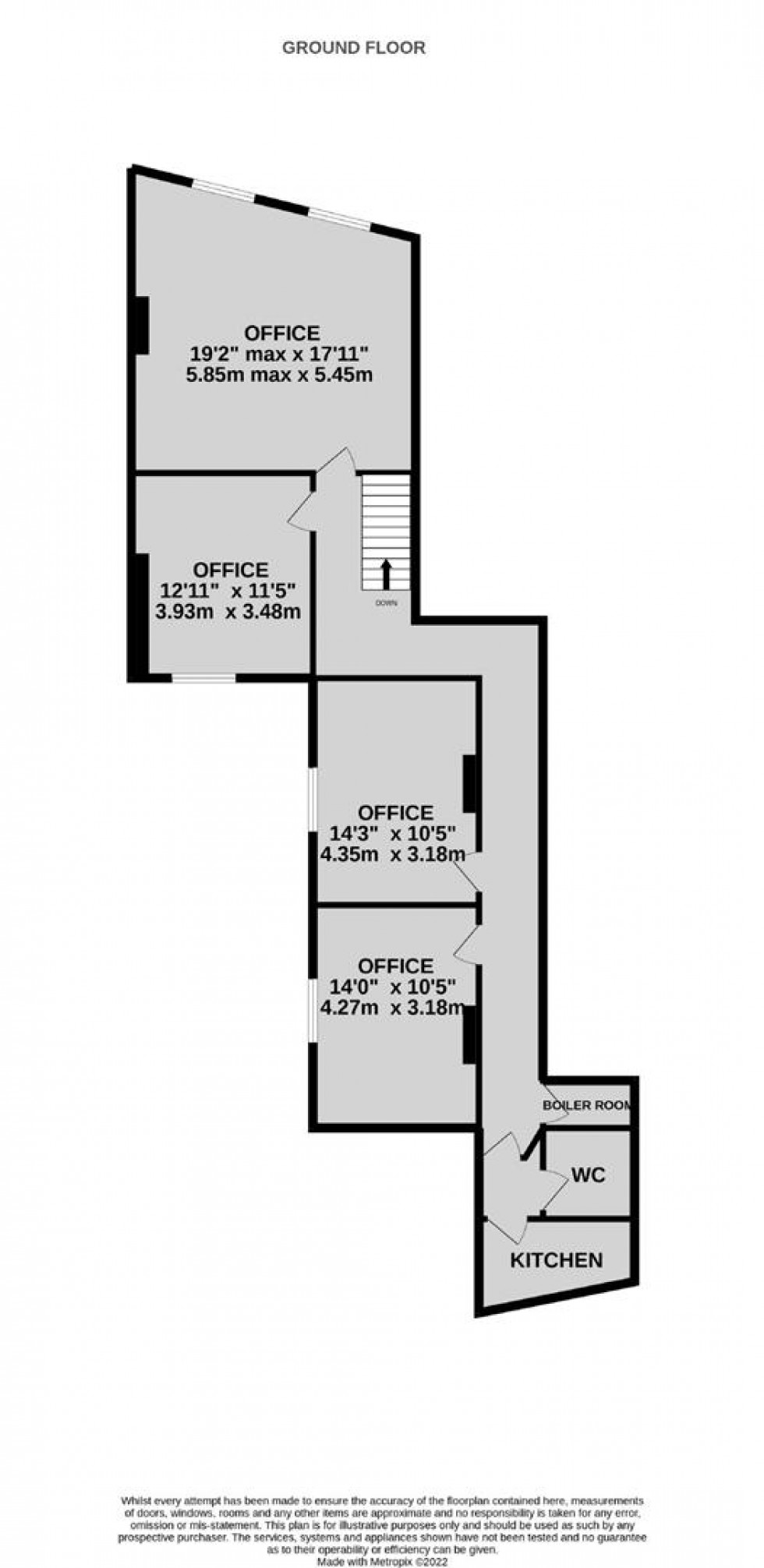 Floorplan for Westbury on Trym, Bristol