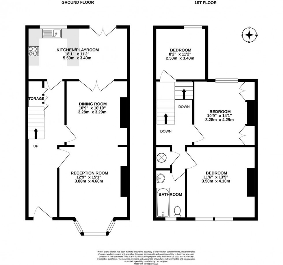 Floorplan for Queen Victoria Road, Westbury Park, Bristol