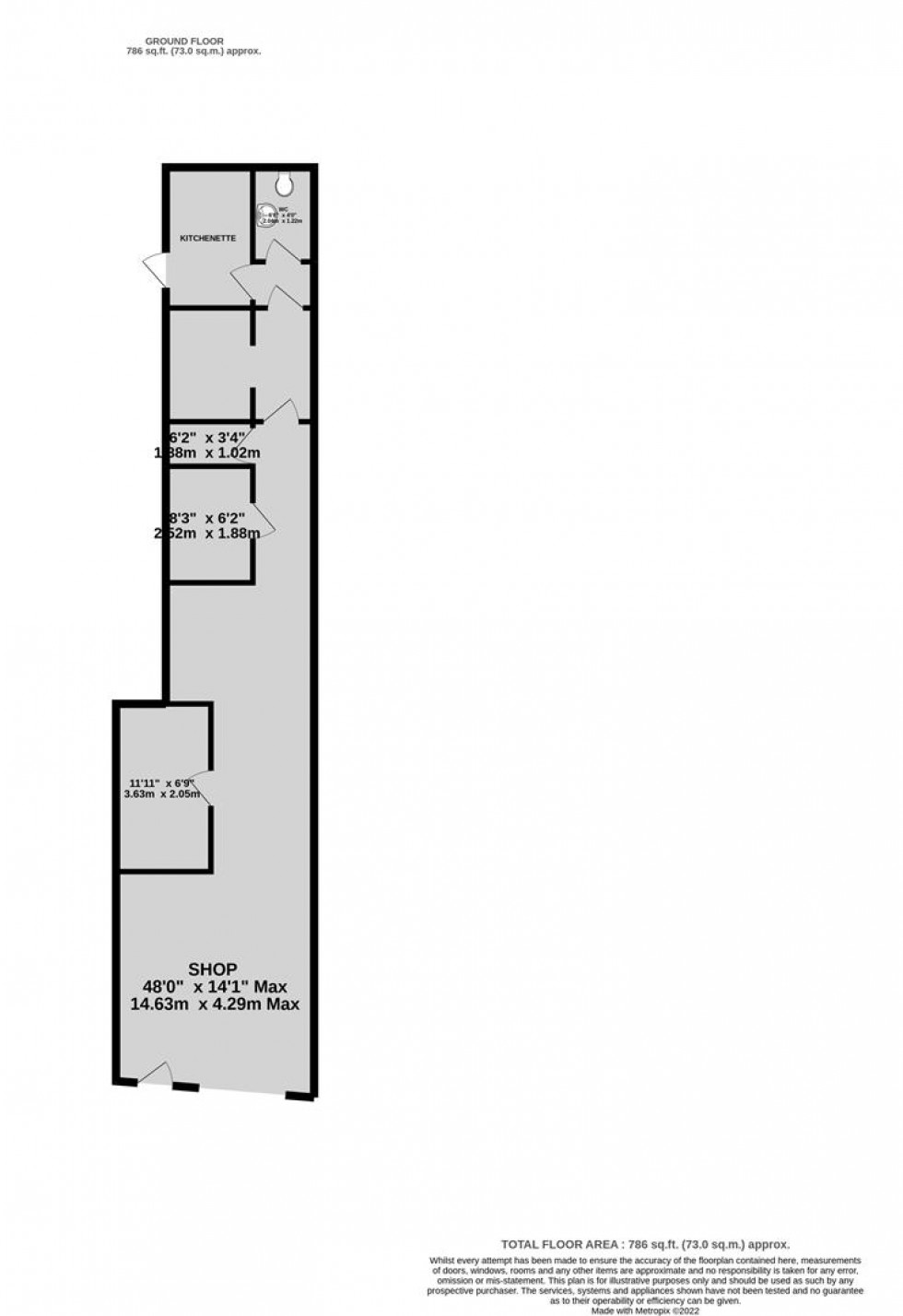 Floorplan for East Street, Bedminster, Bristol