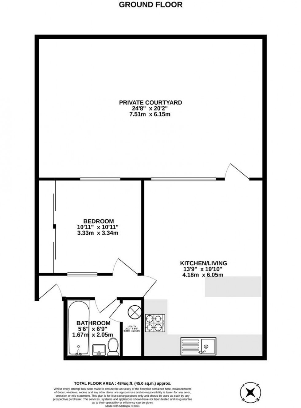 Floorplan for Goodeve Park, Hazelwood Road, Bristol