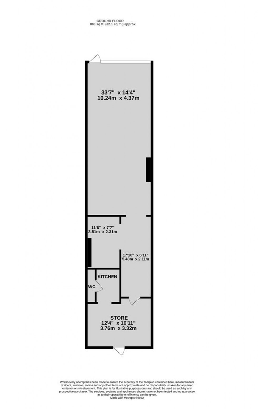 Floorplan for High Street, Staple Hill, Bristol