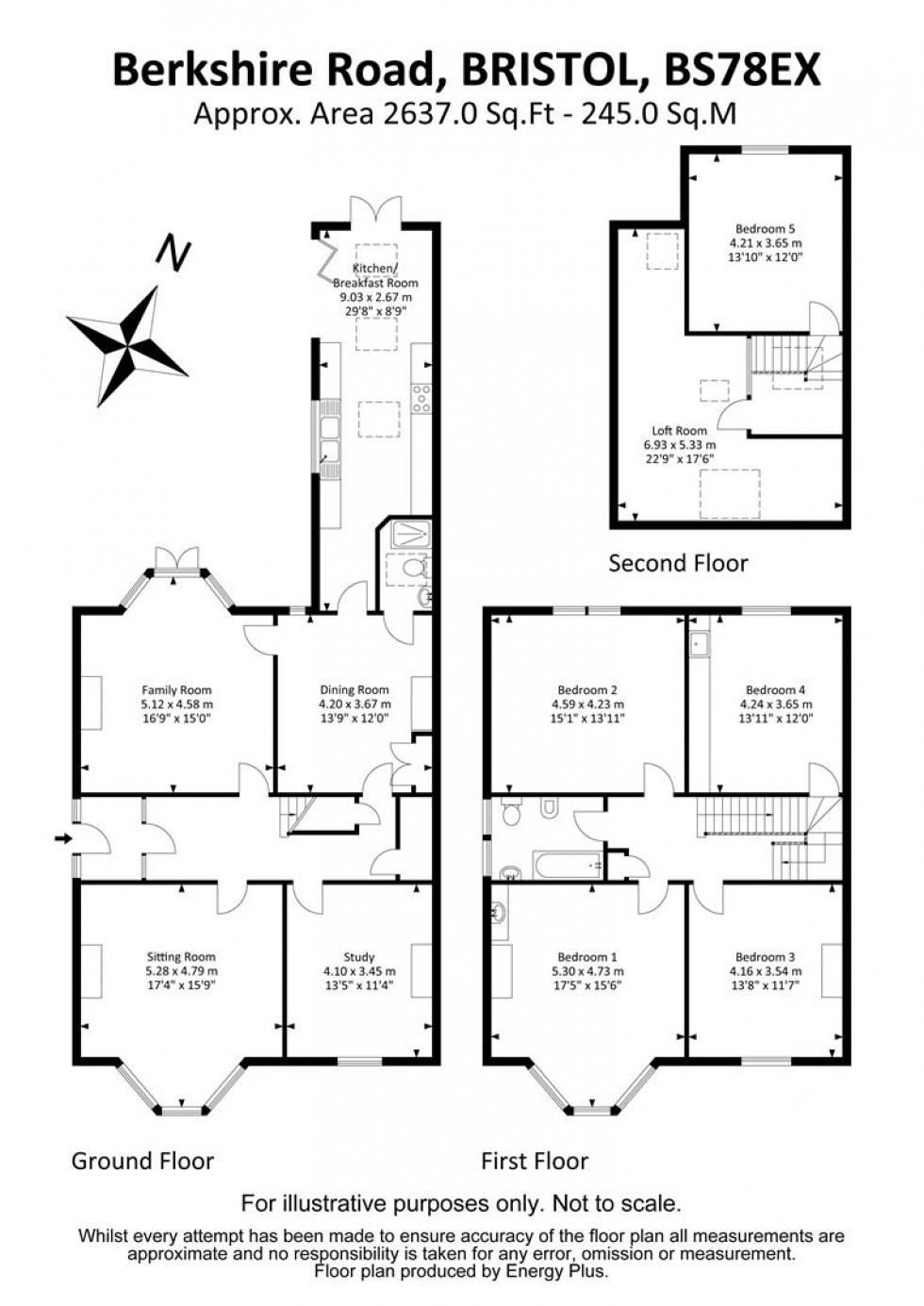 Floorplan for Berkshire Road, Bishopston, Bristol