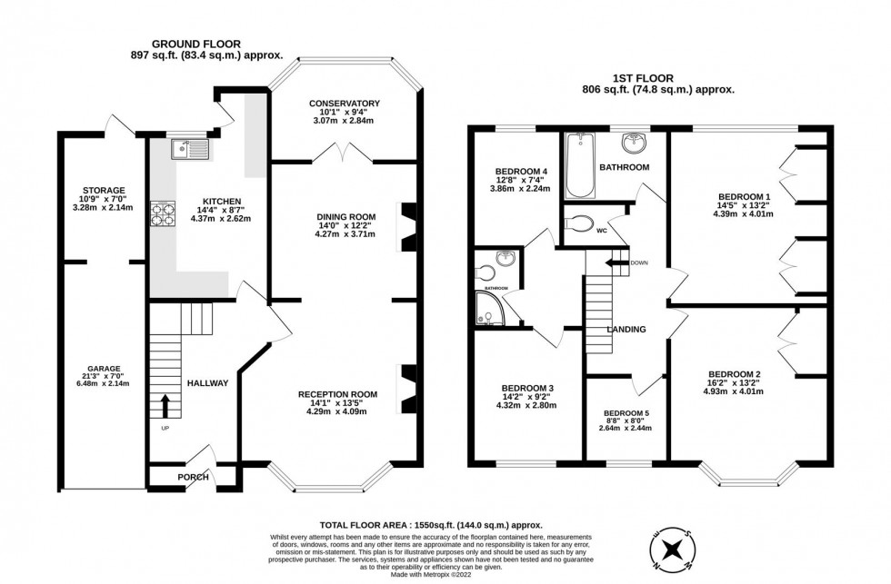 Floorplan for Bell Barn Road, Stoke Bishop, Bristol