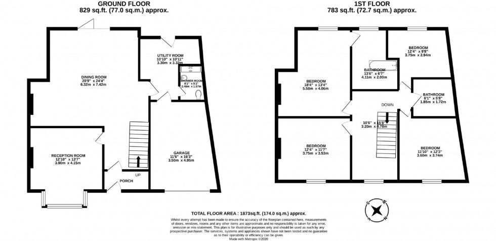 Floorplan for Fiddes Road, Redland, Bristol