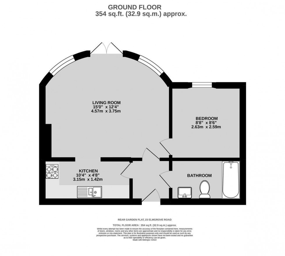 Floorplan for Elmgrove Road, Redland