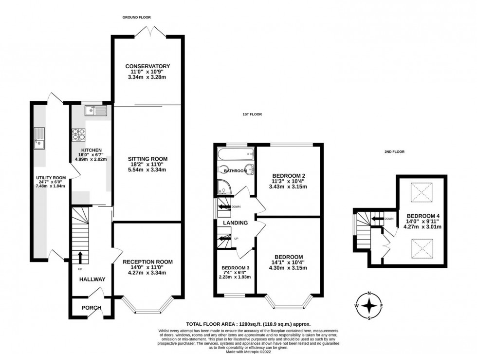 Floorplan for Grittleton Road, Bristol