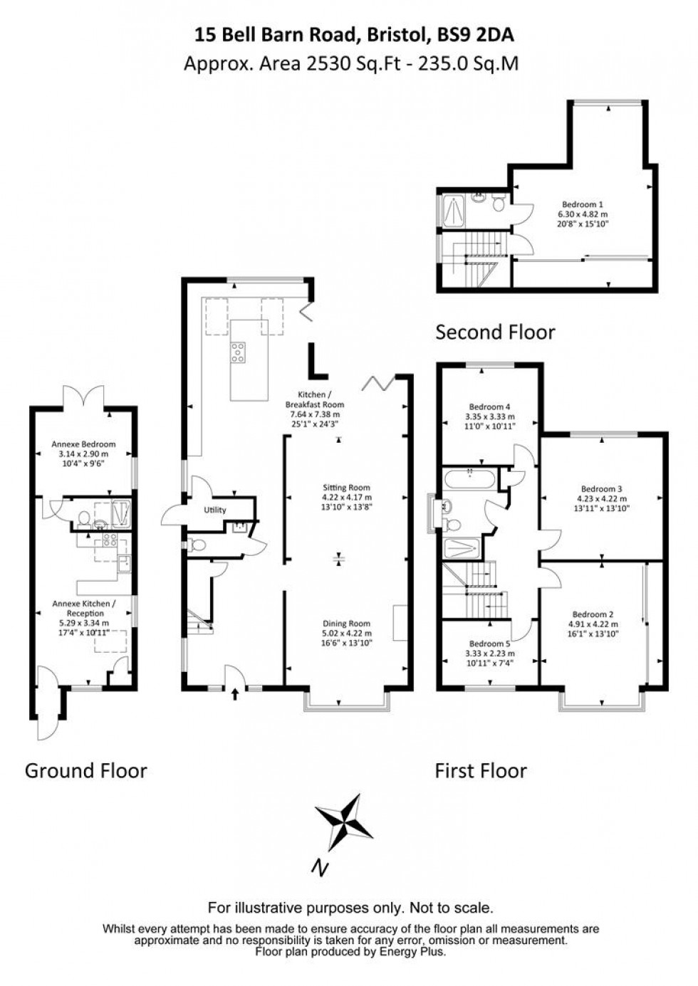 Floorplan for Bell Barn Road, Stoke Bishop, Bristol