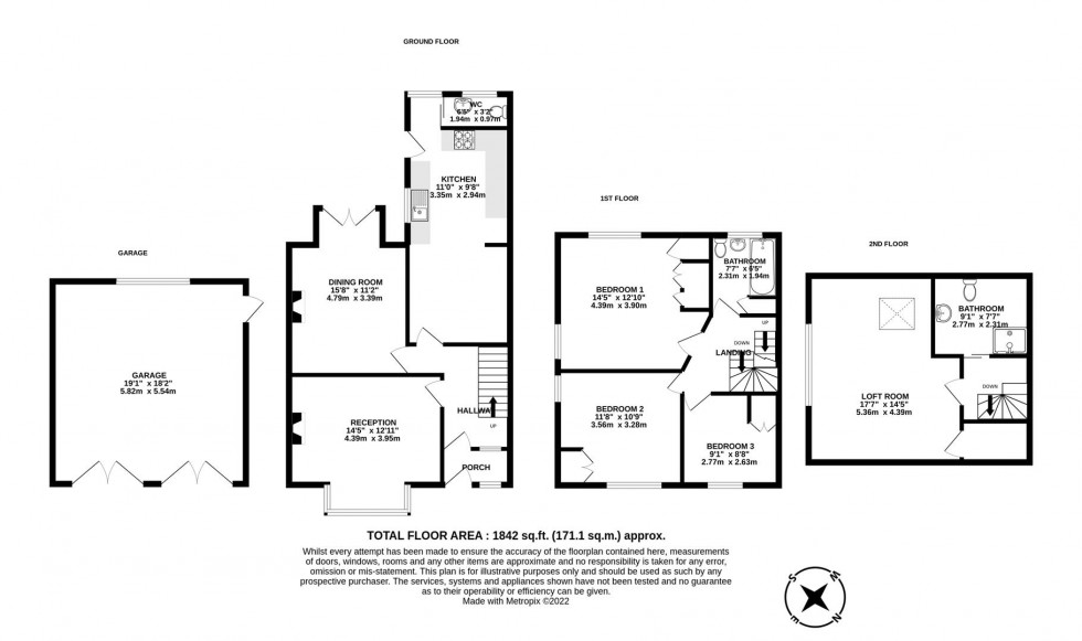 Floorplan for Upper Cranbrook Road, Redland, Bristol, BS6