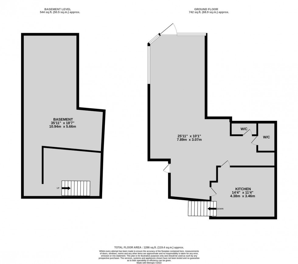 Floorplan for St. Augustines Parade, Bristol