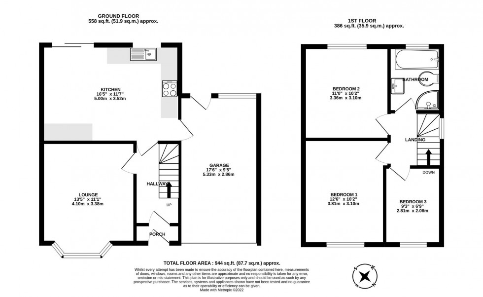 Floorplan for Luckington Road, Horfield, Bristol