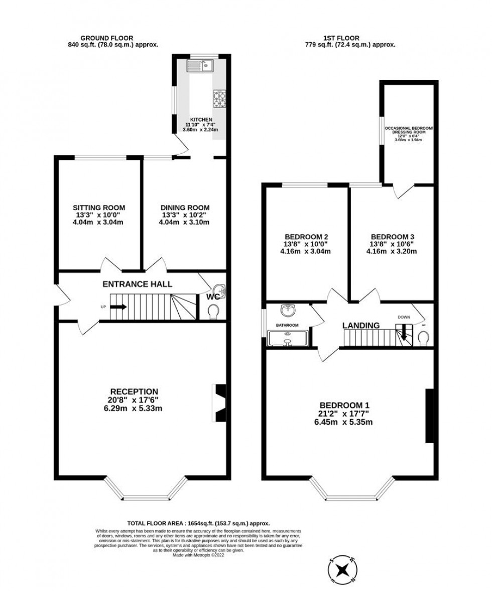 Floorplan for Ashley Hill, Bristol