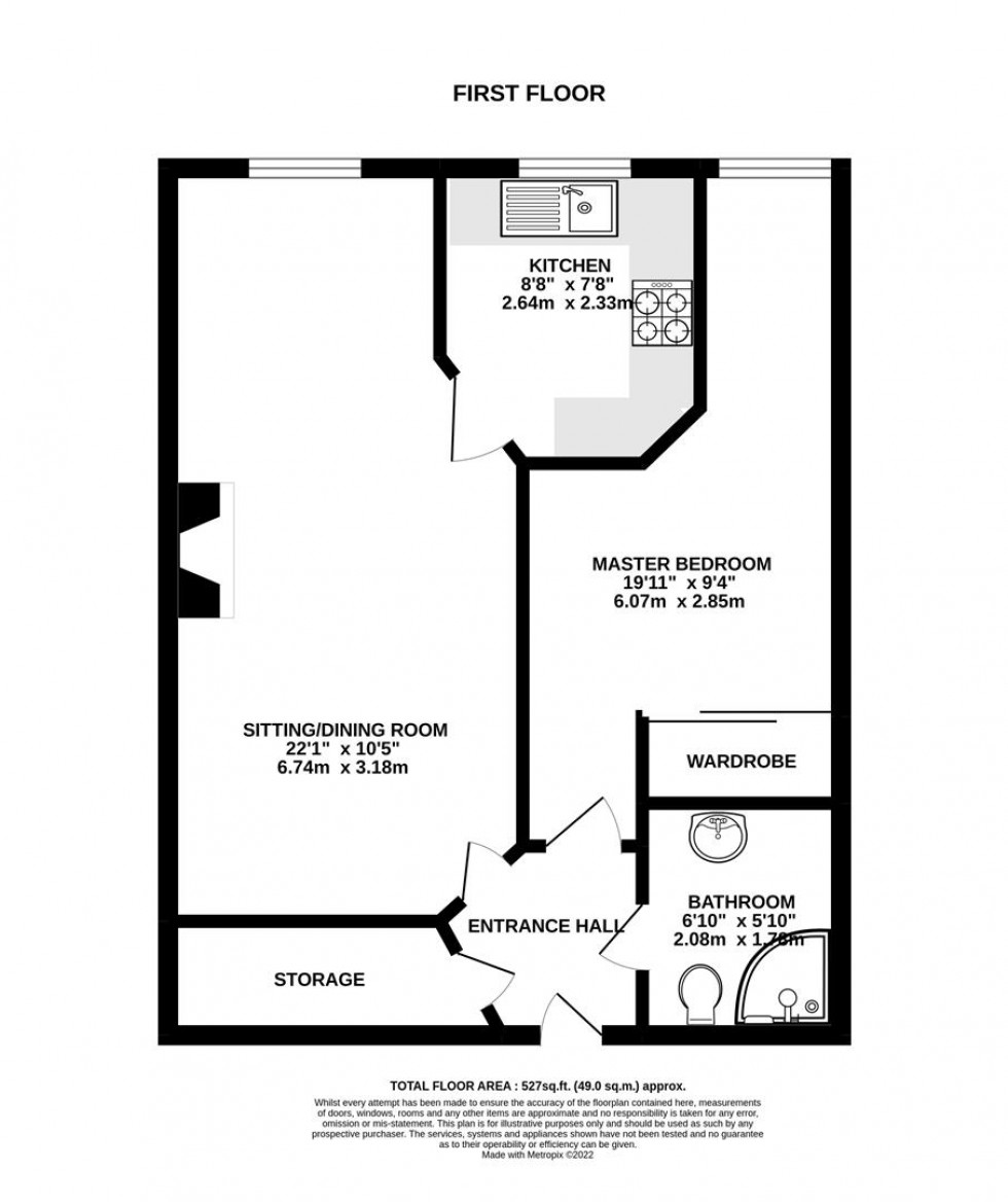 Floorplan for Amelia Lodge, Henleaze, Bristol BS9