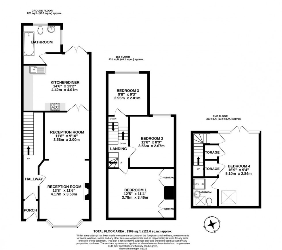 Floorplan for Beech Road, Horfield, Bristol BS7