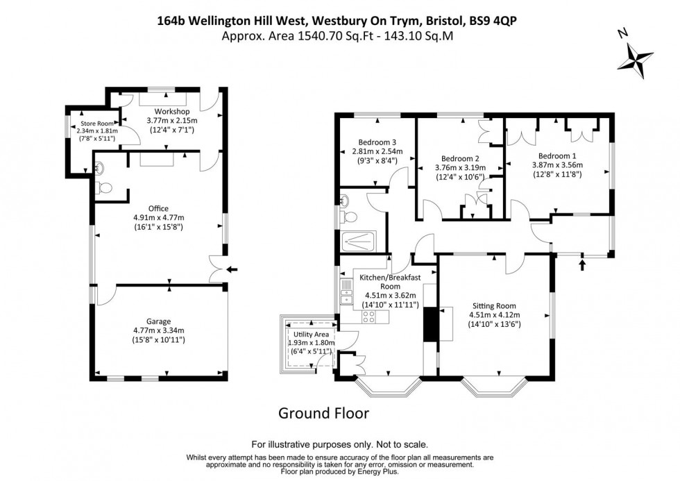 Floorplan for Wellington Hill West, Westbury On Trym, Bristol