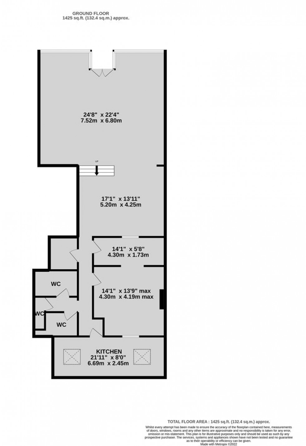 Floorplan for Gloucester Road, Bishopston, Bristol