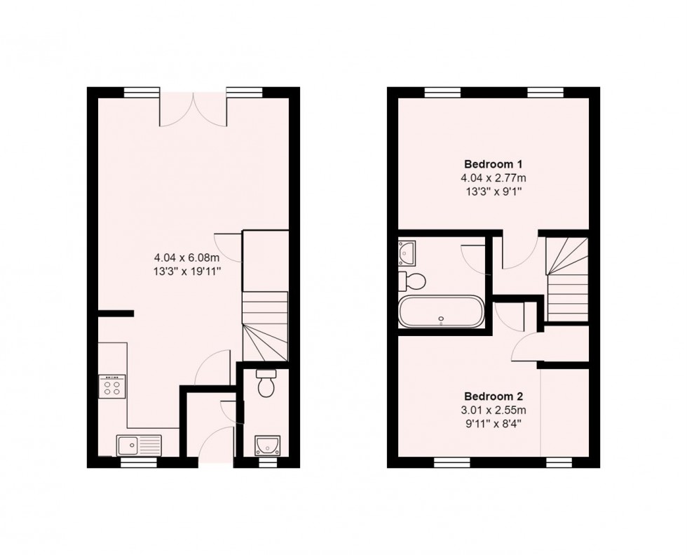 Floorplan for Holly Gardens, Patchway, Bristol