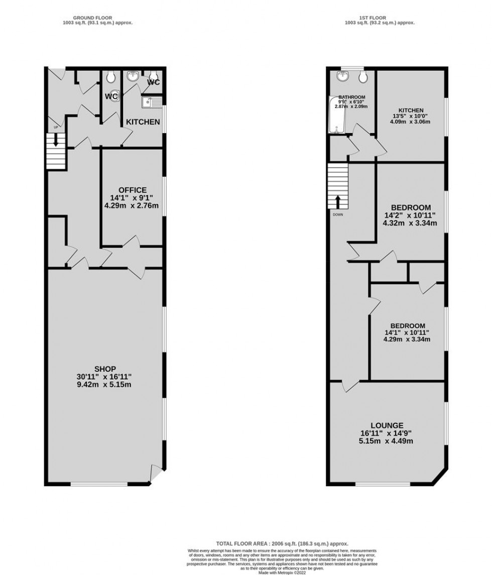 Floorplan for High Street, Staple Hill, Bristol