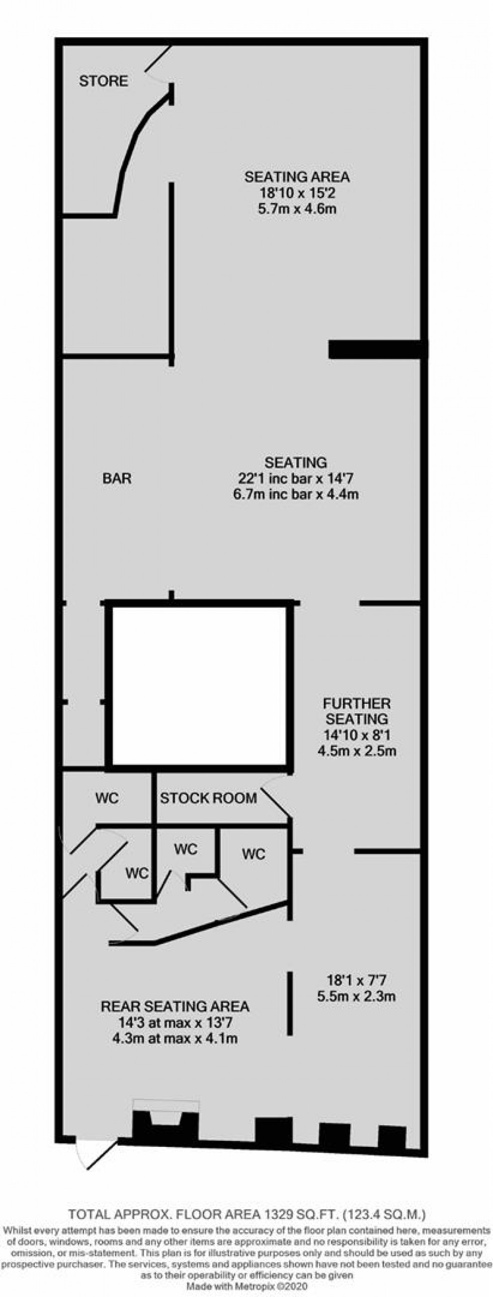 Floorplan for Unity Street, Bristol