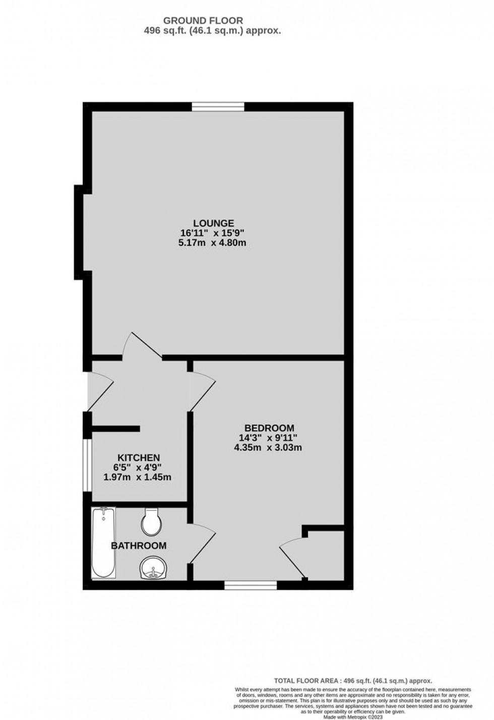 Floorplan for Cheltenham Road, Bristol