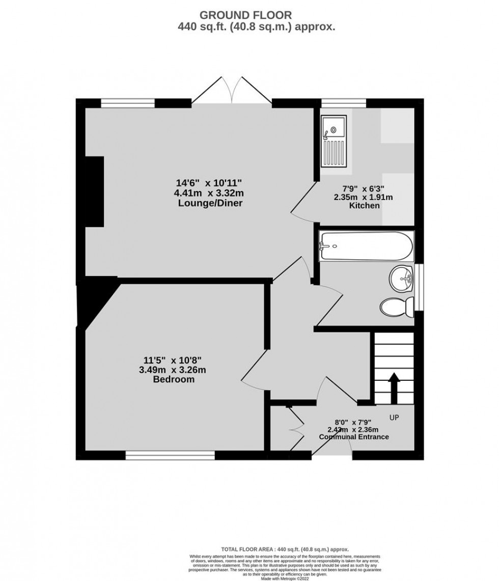 Floorplan for The Crescent, Sea Mills, Bristol