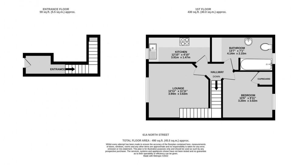 Floorplan for North Street, Bedminster, Bristol