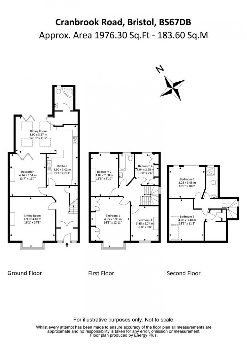 Floorplan for Cranbrook Road, Redland, Bristol BS6