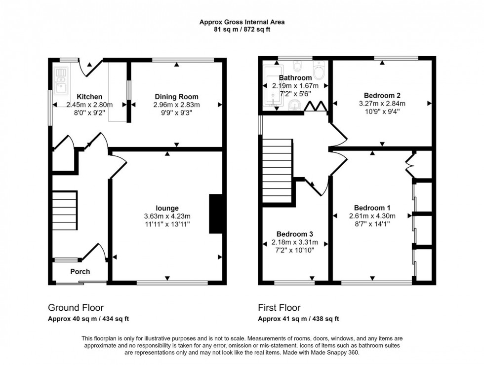 Floorplan for Parkwall Crescent, Barrs Court, Bristol