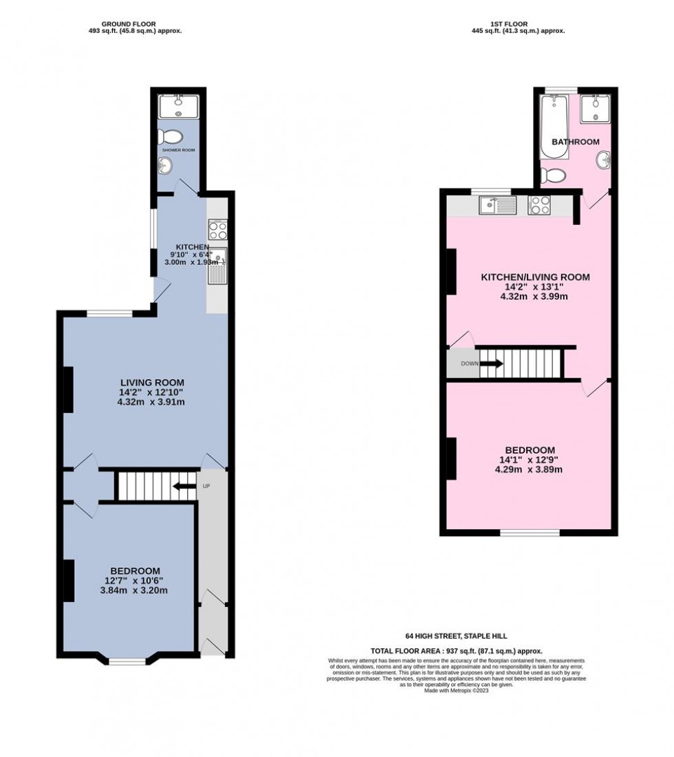 Floorplan for High Street, Staple Hill, Bristol