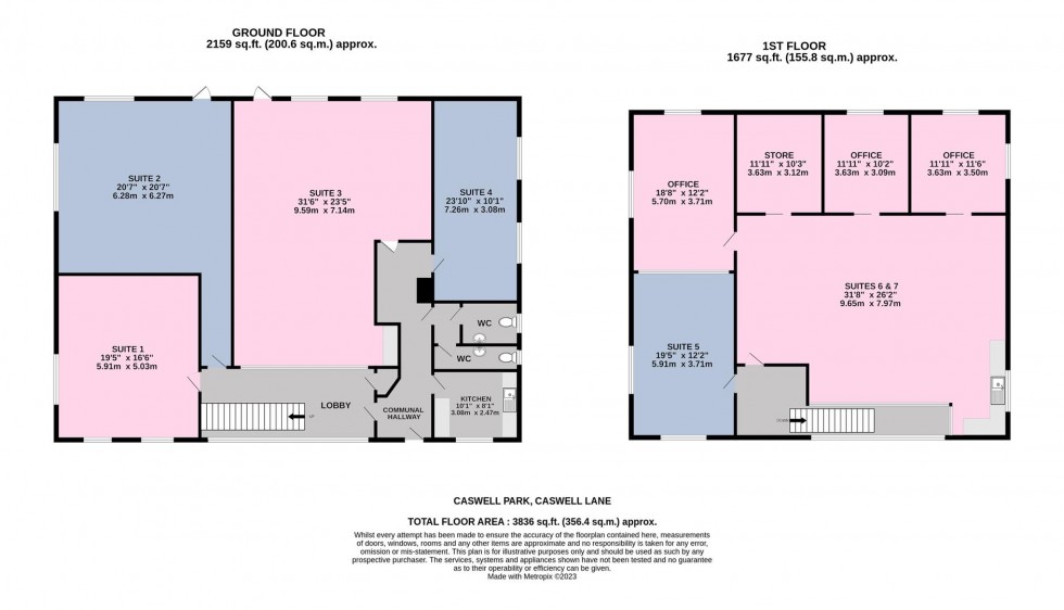 Floorplan for Caswell Park, Caswell Lane, Clapton in Gordano