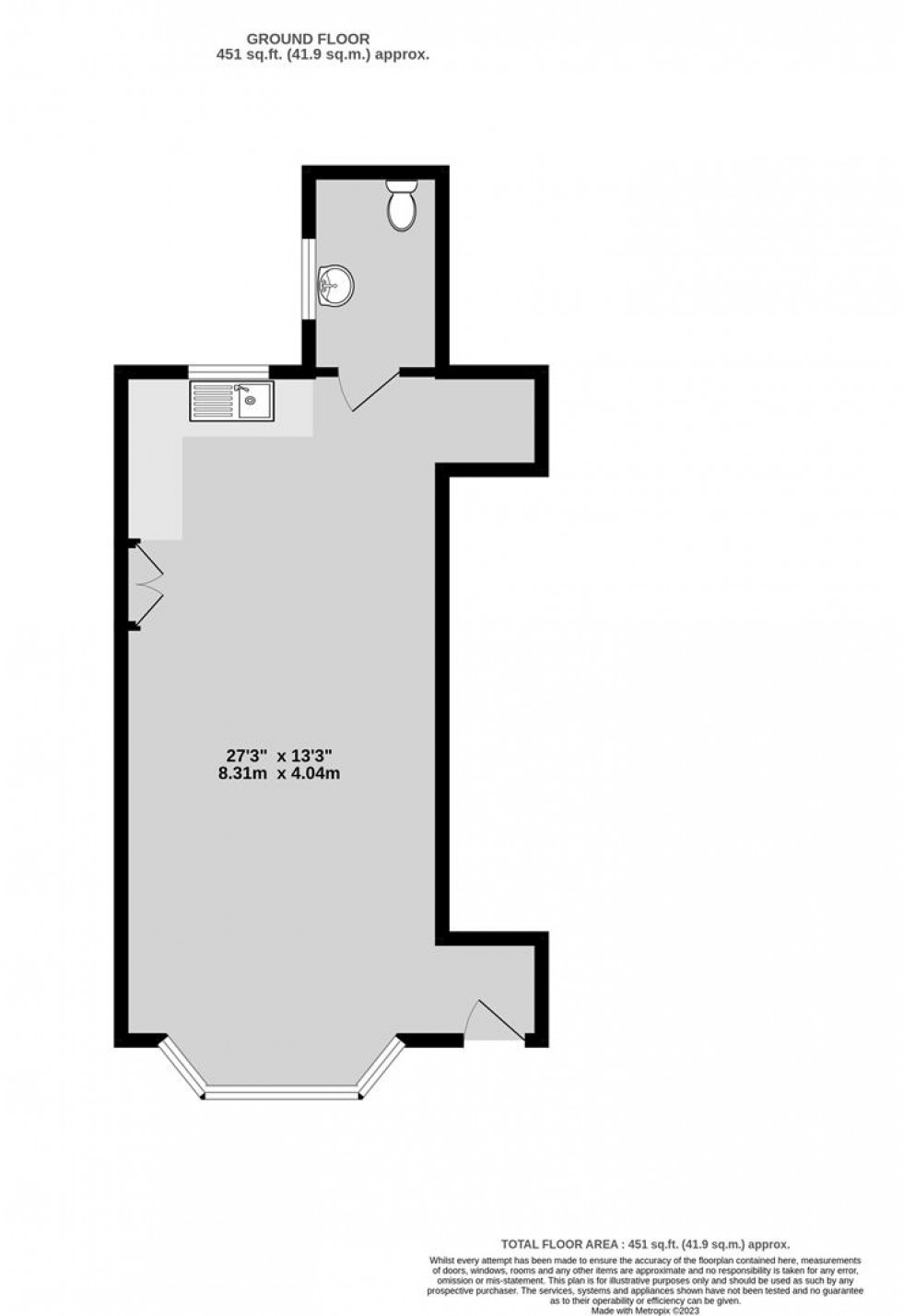 Floorplan for Exceptionally well presented office with parking - Westbury Park, Bristol