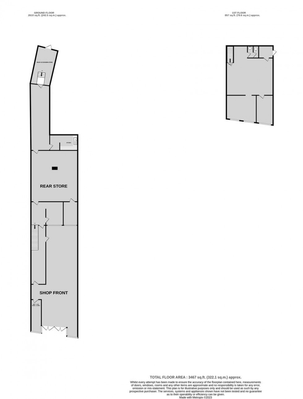 Floorplan for East Street, Bedminster, Bristol