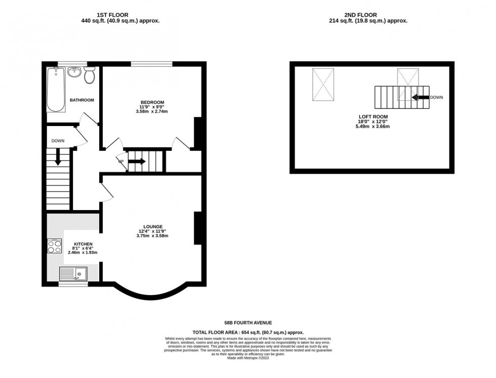 Floorplan for Fourth Avenue, Filton, Bristol
