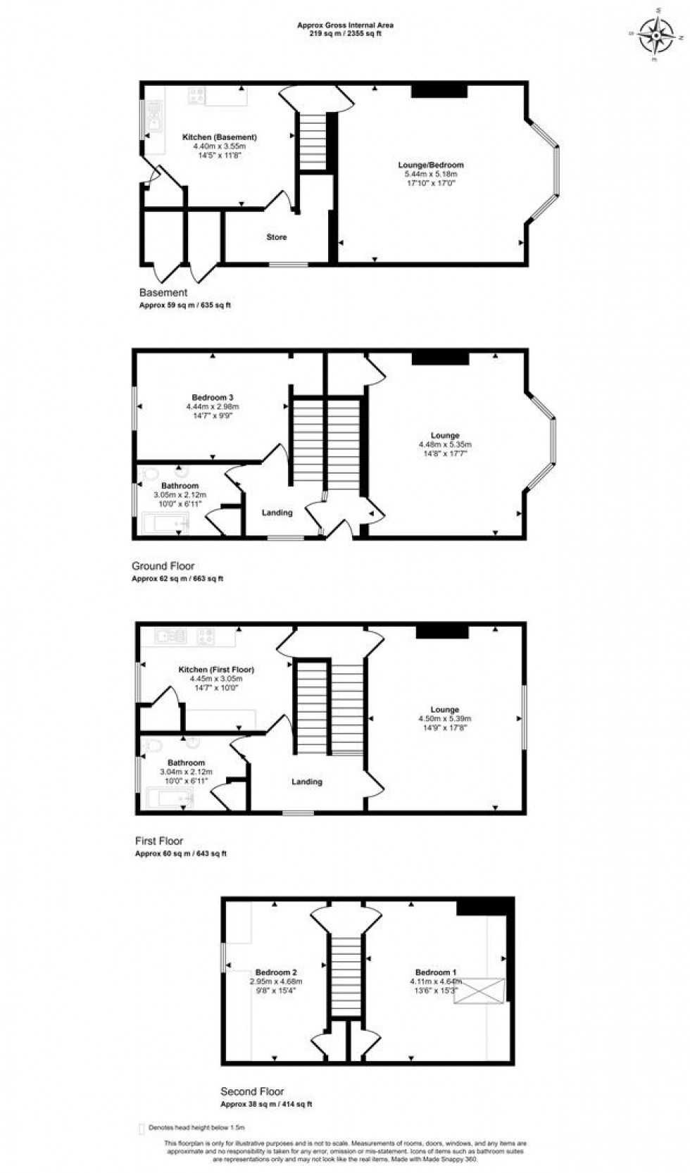 Floorplan for Cromwell Road, St. Andrews, Bristol