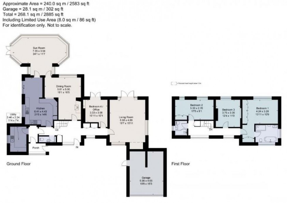Floorplan for Meadowcroft, Almondsbury, Bristol
