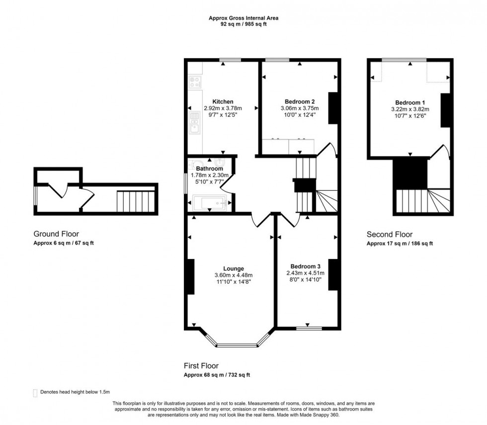 Floorplan for Wells Road, Totterdown, Bristol