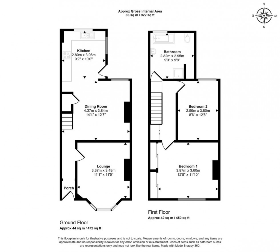 Floorplan for Rugby Road, Brislington, Bristol