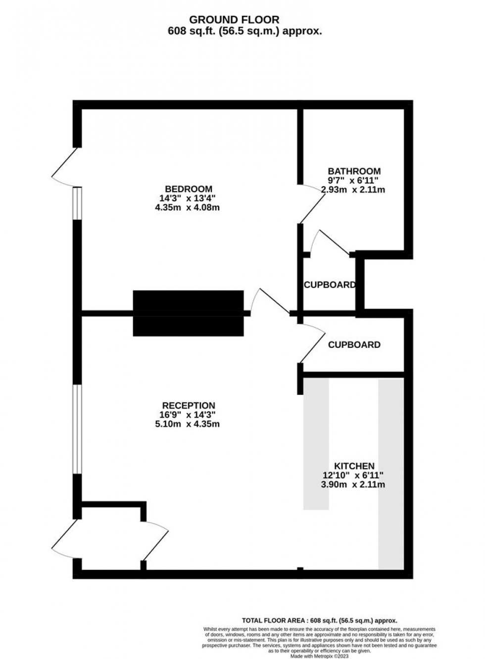 Floorplan for Kingsdown Parade, Kingsdown, Bristol