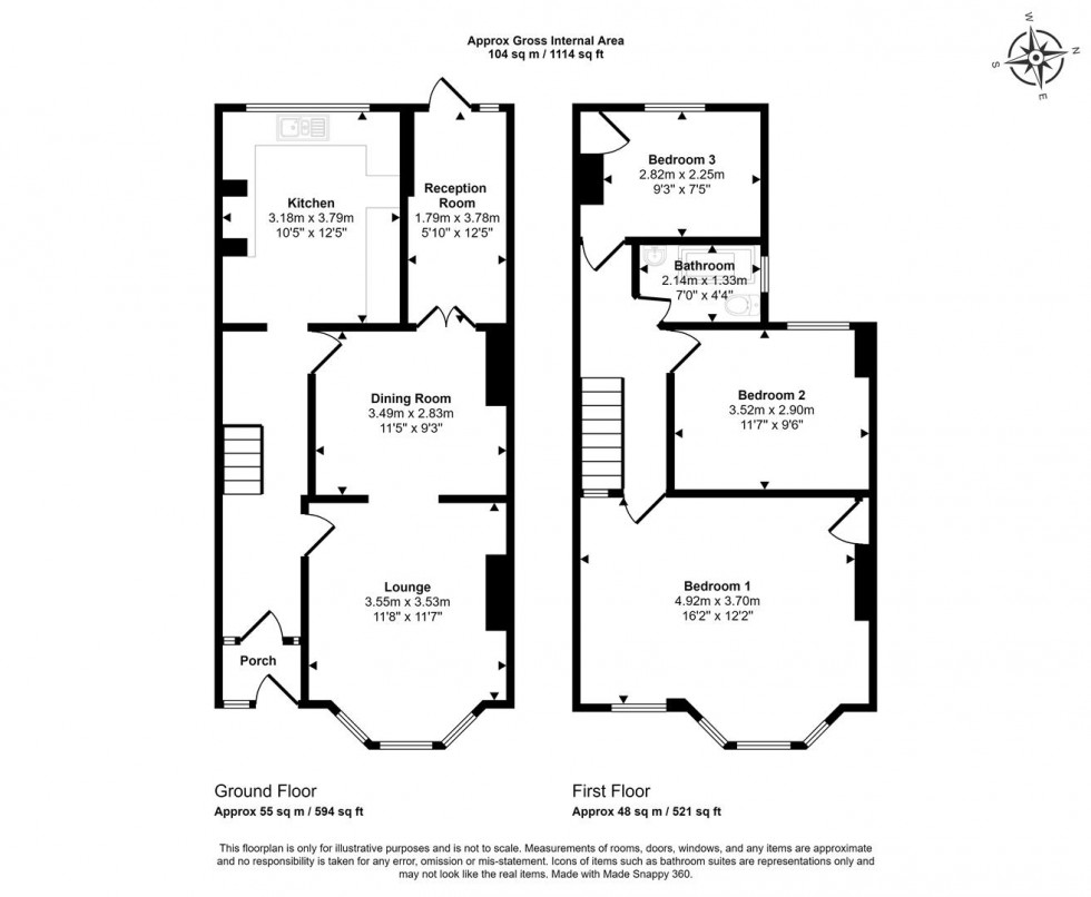 Floorplan for Woodcroft Avenue, Whitehall, Bristol