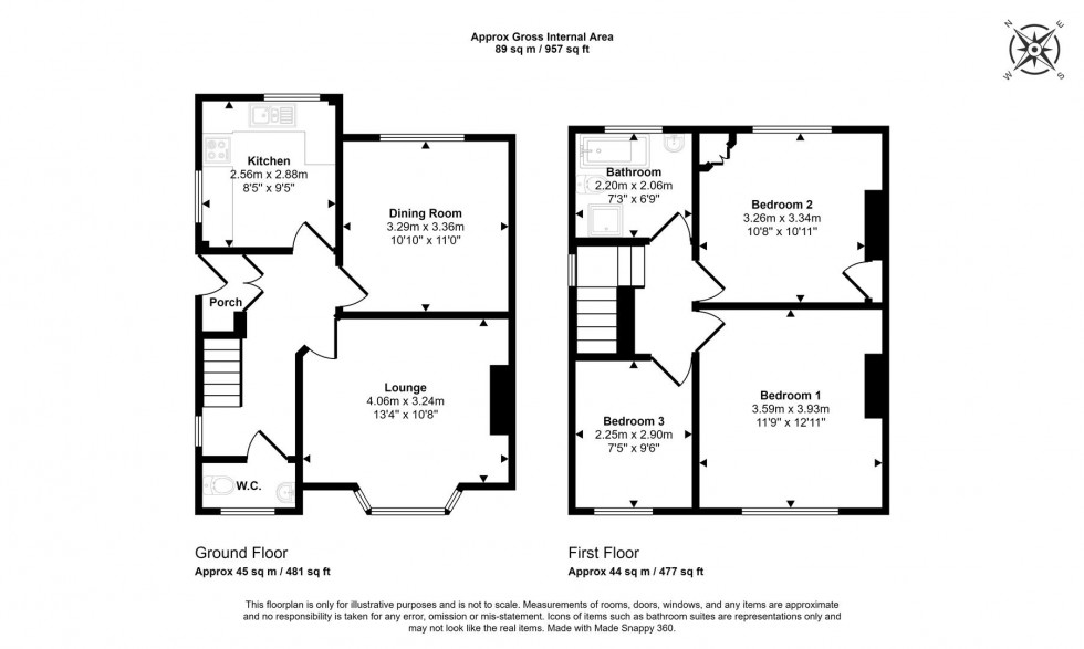 Floorplan for Walton Rise, Westbury On Trym, Bristol