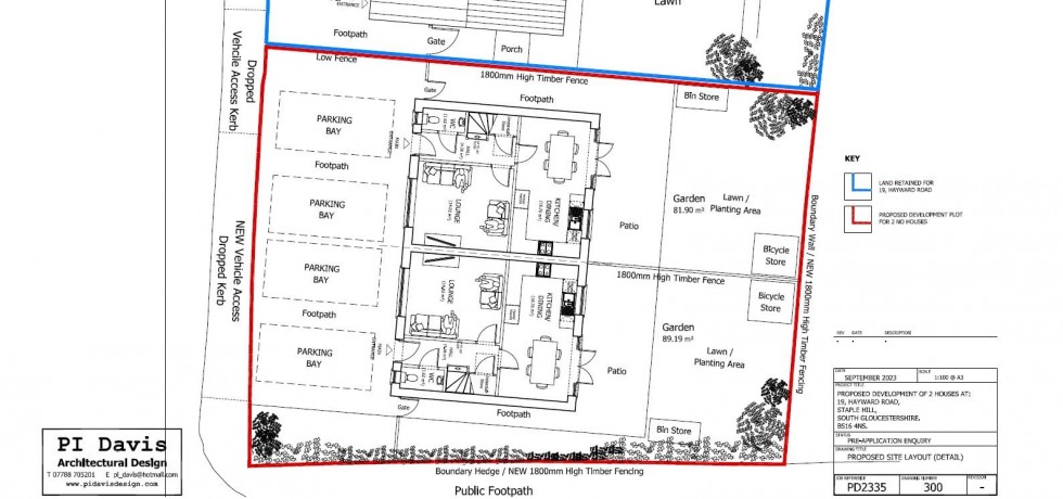 Floorplan for LAND FOR AUCTION - Hayward Road, Staple Hill, Bristol