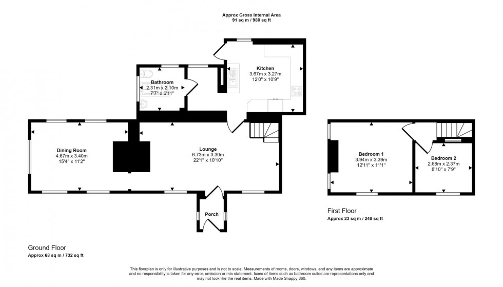 Floorplan for The Stream, Hambrook, Bristol