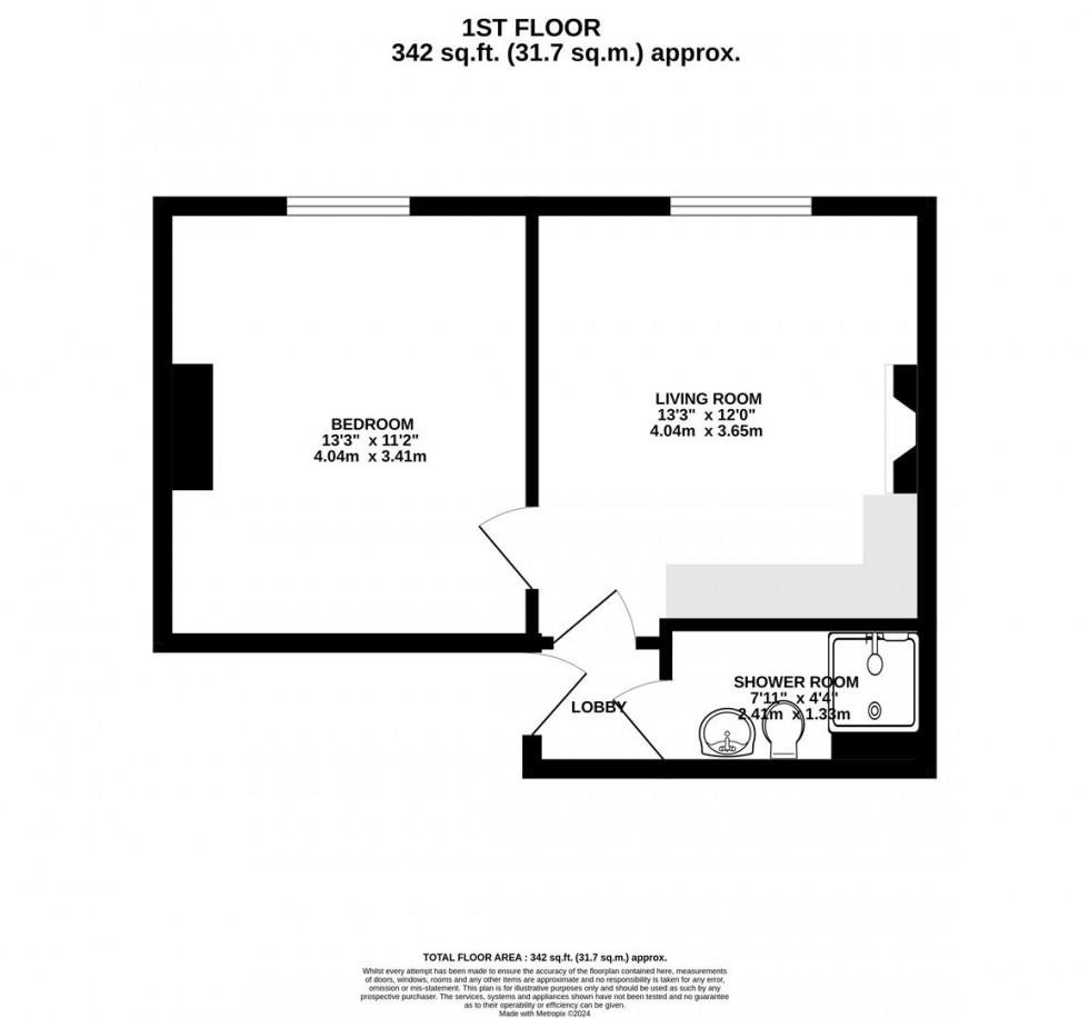 Floorplan for Claremont Road, Bishopston, Bristol