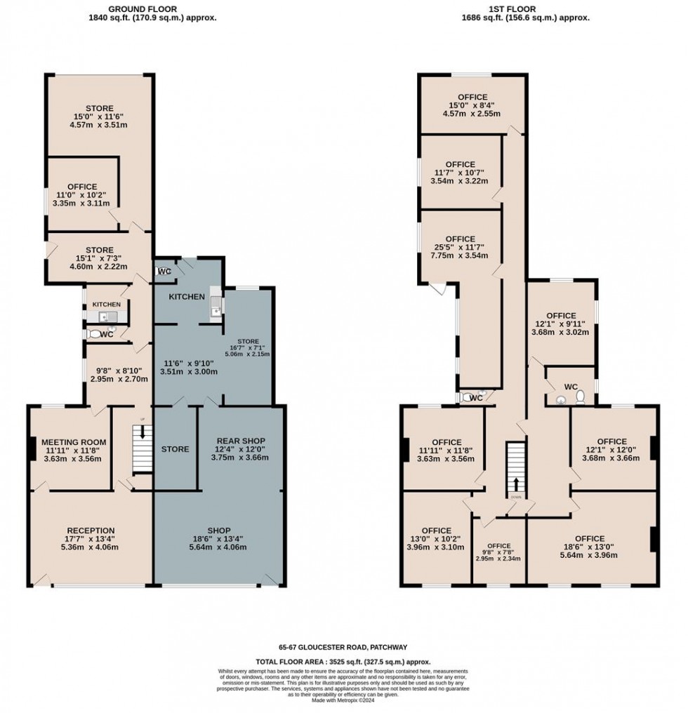Floorplan for Gloucester Road, Patchway, Bristol