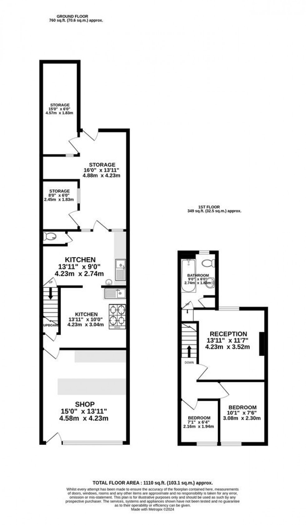 Floorplan for Whitehall Road, Whitehall, Bristol