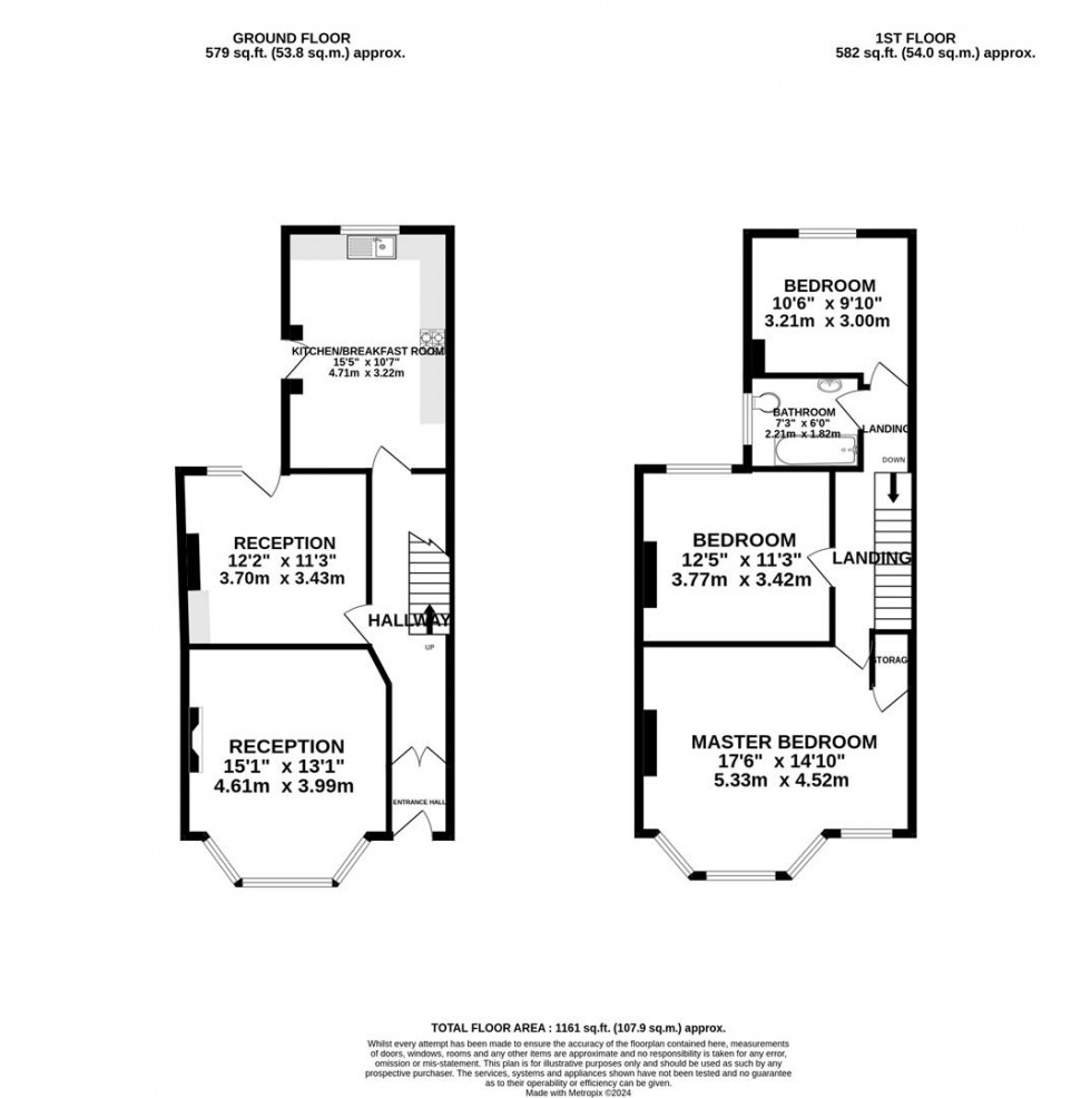 Floorplan for Coldharbour Road | Westbury Park