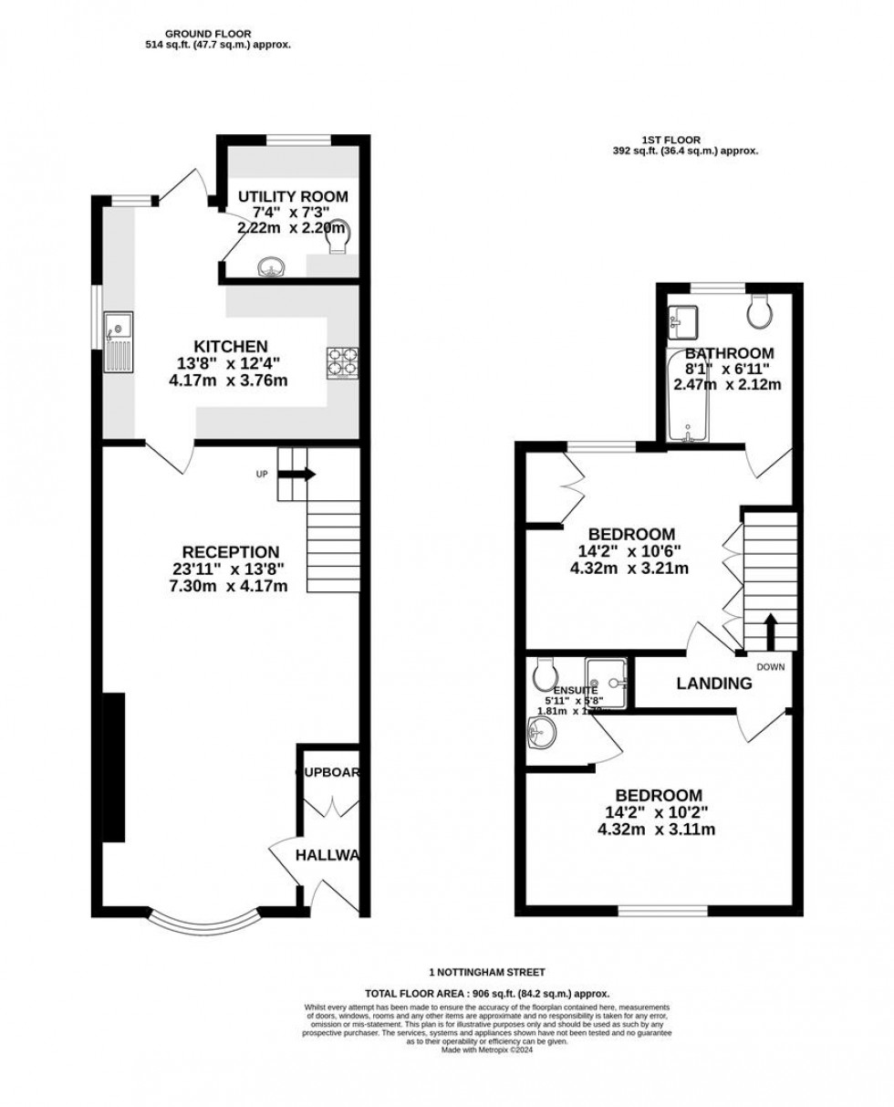 Floorplan for Nottingham Street | Victoria Park