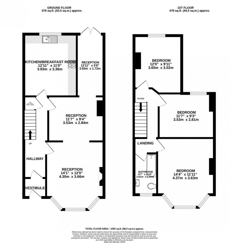Floorplan for Woodcroft Avenue | Whitehall, Bristol