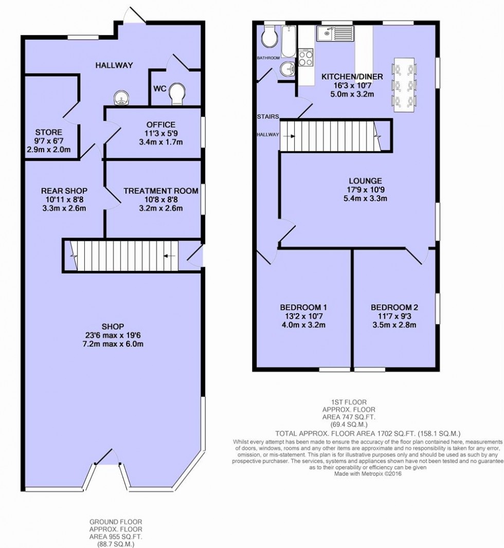 Floorplan for Gloucester Road, Horfield, Bristol
