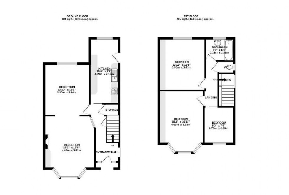 Floorplan for Wellington Hill West, Bristol